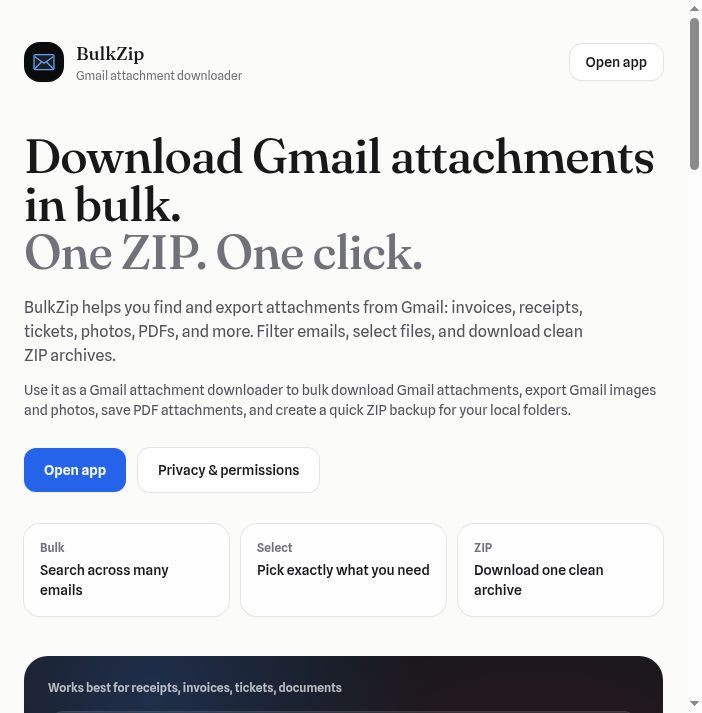 BulkZip screenshot